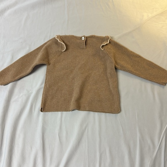 Zara - long sleeve rib knit pullover sweater. Size 6-9 months - Picture 3 of 4